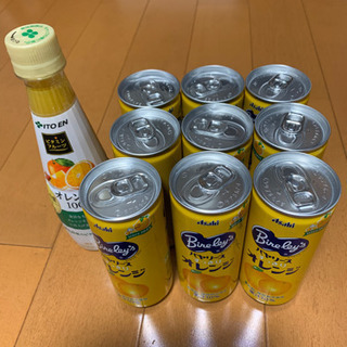 バヤリース9本、オレンジジュース1本