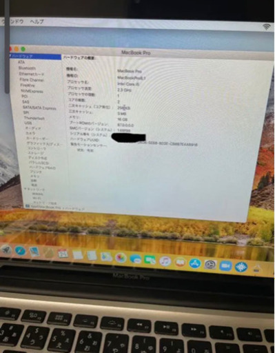 充放電回数1桁 MacBook Pro 13 early2011/Core i5/2.3GHz/メモリ16G
