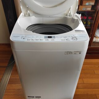 SHARP シャープ 洗濯機 7.0kg ES-GE7D ホワイ...