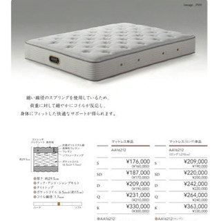 【美品】シモンズ　マットレス　シングル