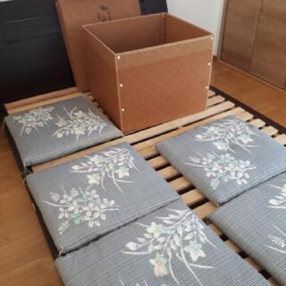 【ネット決済】箱入り 麻素材の座布団  