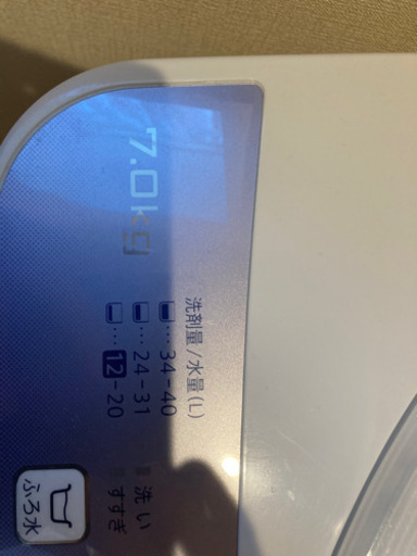 ２０１８年洗濯機7キロ美品