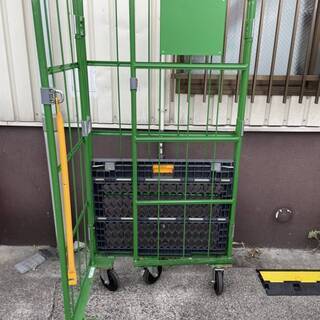 中古 カゴ台車 キャスター付 在庫3台 甲府市 カゴ車