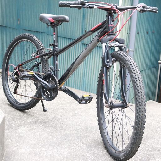 R641) HARO FLIGHTLINE24 フライトライン24 ブラック/チャコール 24インチ 自転車 右6速 左3速 18速 2017年 キッズモデル 【防犯登録解除済