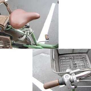 子供乗せ自転車 前22インチ 後26インチ ブリジストン アンジェリーノ カゴ付き 切替 ベル ライト付き グリーン 札幌 北20条店