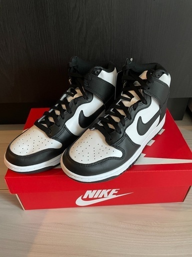 最終値下　NIKE DUNK HIGH Black White wmns 24.5