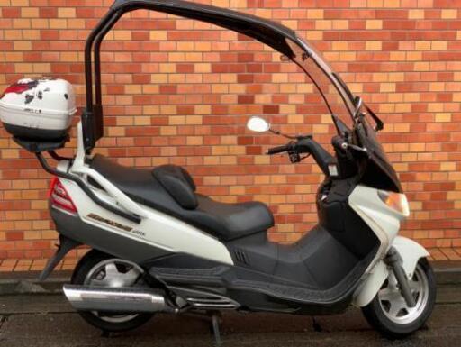 スカイウェイブ　400　車検残りあり　ゾロ　ルーフ　タイヤバリ山　ETC　グリップヒーター付き　GIVI　モノロック　ボックスおまけ