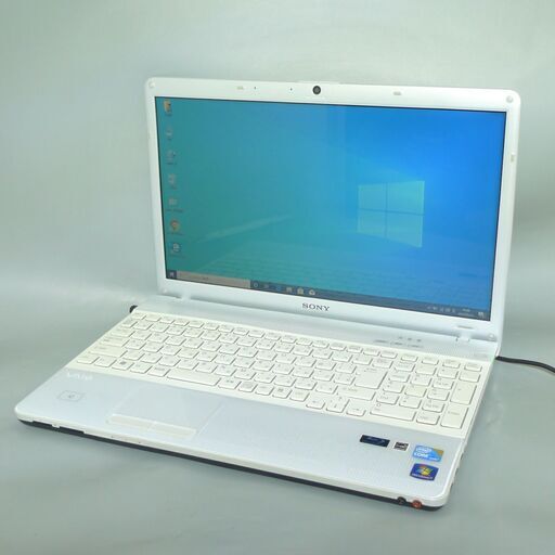 送料無料 新品SSD搭載 ホワイト色 ノートパソコン 中古動作良品 Win10 15.5型 SONY VPCEB39FJ Core i5 4GB BD-R 無線LAN webカメラ Office