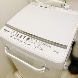 【ネット決済・配送可】Hisense 全自動電気洗濯機 5.5㎏...
