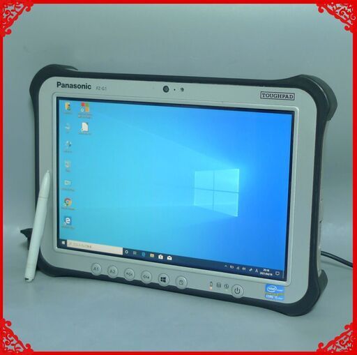 送料無料 タブレット 中古動作良品 Win10 10.1型 Panasonic タフパッド FZ-G1AABZZCJ Core i5 4GB SSD Wi-Fi Bluetooth webカメラ Office済