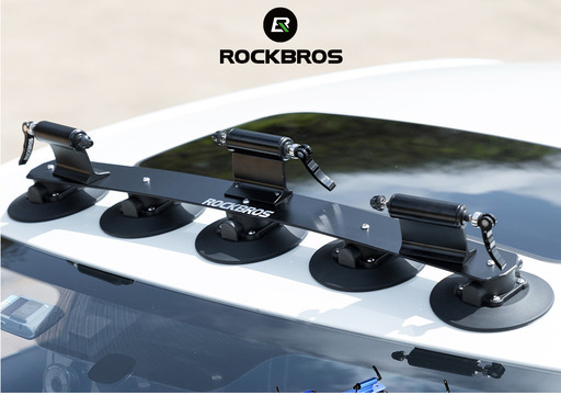 サイクルキャリア ルーフキャリア吸盤式 3台積み ROCKBROS(ロック ...