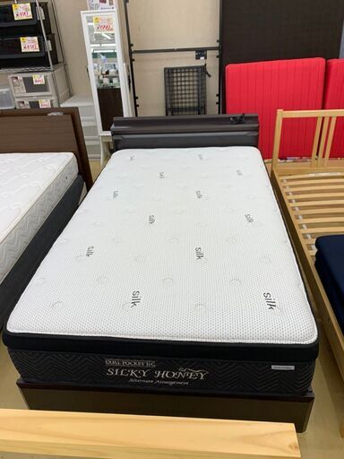 NITORI / ニトリ 収納付き セミダブル ベッド SILKY HOUNEY