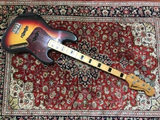 Greco グレコ Jazz Bass ジャズベース 裏通し加工 ボディ、ネック、ペグ、ブリッジ　おまけでsquirePUとアッセン