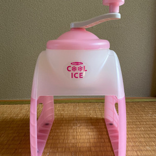 かき氷器　ひえ〜るクールアイス　ピンク