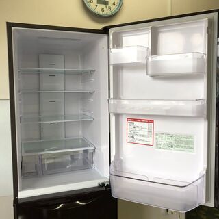 【日時指定になります】日立 R-K320HV 冷蔵庫 ダークブラウン Kシリーズ／まんなか野菜タイプ R-K380HV、R-K320HV ： 冷蔵庫