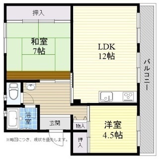 家具、電気製品など付き2LDKの画像