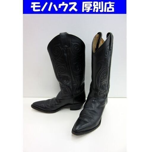 TONY LAMA ウエスタンブーツ 8B VL1974 オールブラックシリーズ レディース バイカー トニーラマ レザー ハンドクラフト 札幌市 厚別区
