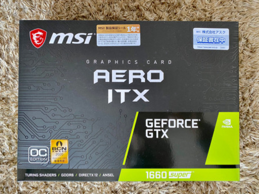 新品未開封 GeForce GTX 1660 SUPER AERO ITX OC