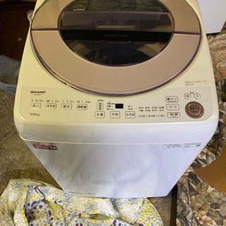 全自動洗濯機　SHARP 7.0kg 2020年製　美品