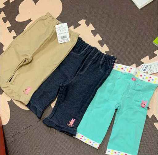 ミキハウス ズボン3点セット(・ω・ サイズ100
