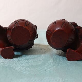 ☆伝統工芸 狛犬 玉乗り獅子 対セット シーサー 縁起物 開運 魔除け