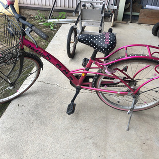 キッズ女の子自転車ピンク22インチ