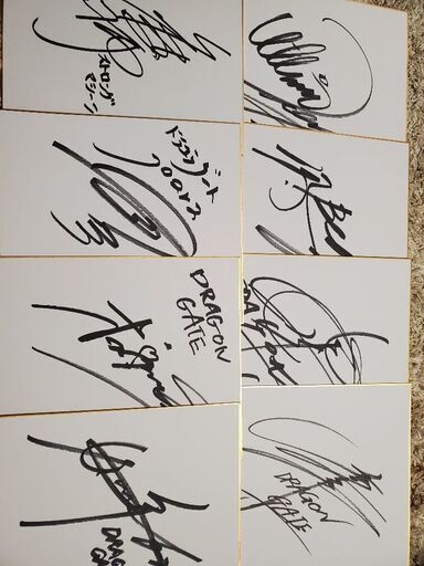 ドラゴンゲート直筆サイン色紙