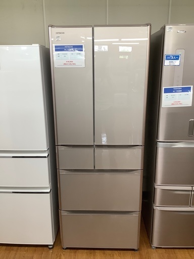 ６ドア冷蔵庫 HITACHI R-XG5100H 2018年製 505L