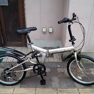 SUBARU☆XV 20吋 サスペンション採用折り畳み自転車 外装6段/ベージュ