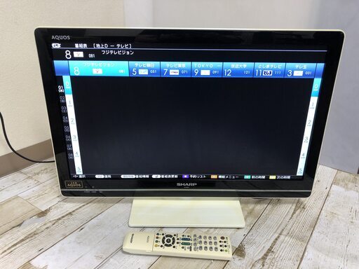 SHARP/シャープ AQUOS/アクオス 24V型液晶テレビ LC-24K7 24インチTV リモコン付2012年製