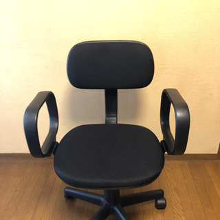 【ネット決済】事務椅子　オフィス椅子　黒　油圧式　キャスター付き