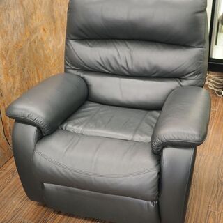 札幌　引取歓迎  ニトリ 1人掛 電動ソファ ビリーバー3  ブラック 一部傷有