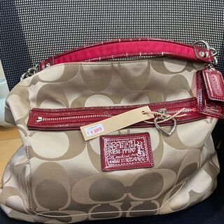 店頭販売済　2周年記念💝 COACH シグネチャー 2WAY シ...