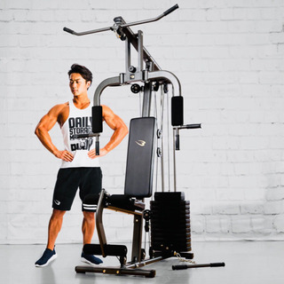 完売!!                        5/26 値下げ!! 【16,900円+税の最強!!筋トレマシーン】難あり。BODY MAKER TM066 自宅 トレーニング ラットプル マルチポジションベンチ ホームジム　DX