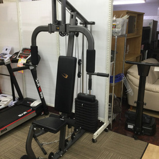 完売!!                        5/26 値下げ!! 【16,900円+税の最強!!筋トレマシーン】難あり。BODY MAKER TM066 自宅 トレーニング ラットプル マルチポジションベンチ ホームジム　DX