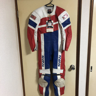 【ネット決済】ナンカイ　南海　レーシングスーツ　革ツナギ　タグ付き