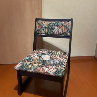 高脚座椅子　ロータイプ　椅子　花柄　和柄