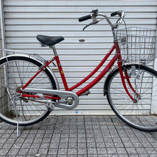 【27インチ自転車】変速なし　前タイヤ、チューブ、チェーン、サドル、鍵新品❗️スペアキーあり　若林自転車　浜大津店　SALE中❗️ 27インチ自転車】変速なし 前タイヤ、チューブ、チェーン、サドル、鍵