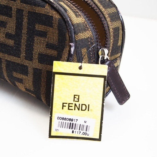 FENDI フェンディ ズッカ コスメポーチ タグ付き アンティーク デットストック