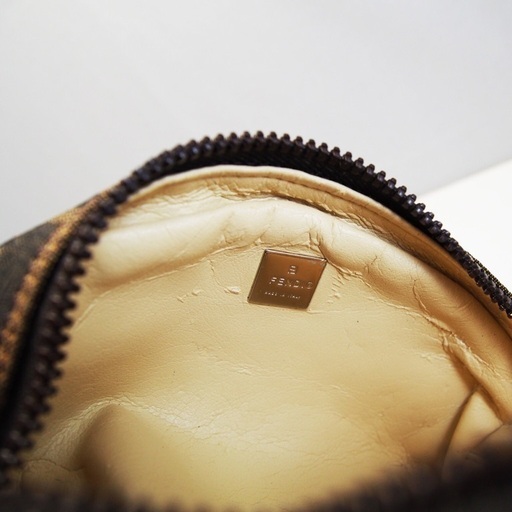 FENDI フェンディ ズッカ コスメポーチ タグ付き アンティーク デット