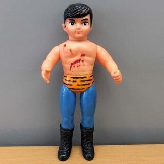 当時品 ソフビ 梶原一騎 辻なおき タイガーマスク ミスター