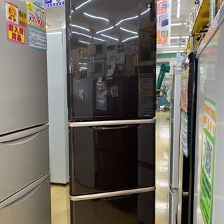 SHARP / シャープ? 自動製氷付 350L 冷蔵庫 2014年 SJ-PW35Y 両開き