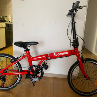 折り畳み自転車20インチ6段ギア付き【引き取り限定】