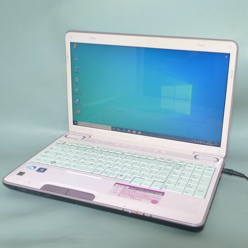 1台限定 送料無料 ピンク色 ノートパソコン 中古良品 Windows10 16型ワイド 東芝 TV/64KPK Celeron 4GB 500G DVDRW 無線 Wi-Fi LibreOffice