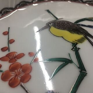 北山堂 九谷焼 銘々皿 ５枚セット 花鳥 和柄 和皿 | faculdadeuninorte