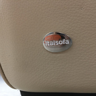 本革3人掛けソファー　イタリア製　italsofa　イタルソファ