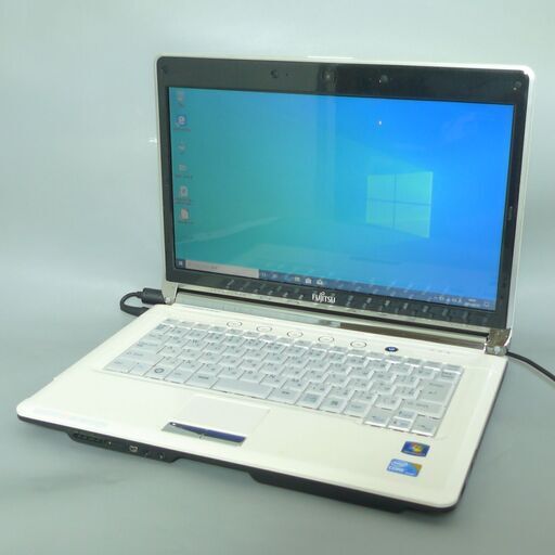 1台限定 送料無料 ホワイト色 新品SSD搭載 ノートパソコン 中古良品 Win10 14型 富士通 LH700/5A Core i5 4GB DVDRW 無線LAN LibreOffice済