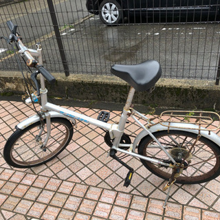 (受付終了)折り畳み自転車　動作良好