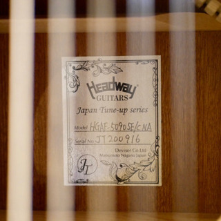 値下げ⭐️超良音！HGAF-5090SE/Cヘッドウェイ JT オール単板美品！