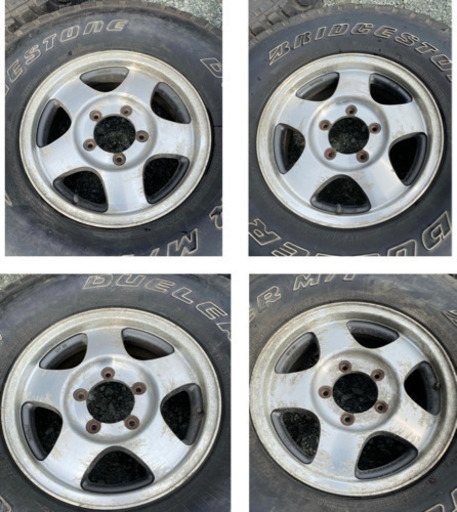 No.357 ジムニー 純正アルミ BRIDGESTONE DUELER LT255/85R16 16×5.5JJ 